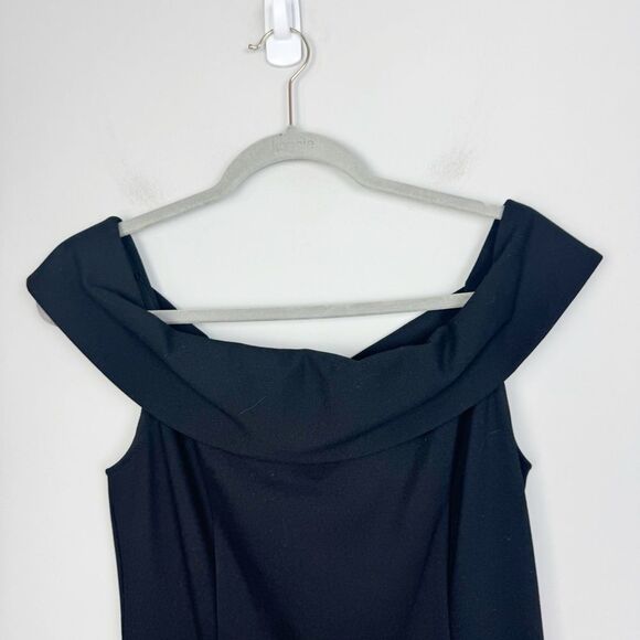 ALEXIA ADMOR | Black Off the Shoulder Ponte Dress Women’s Size Small - Picture 5 of 9